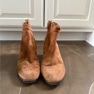 Brown Suede Ankle Boots